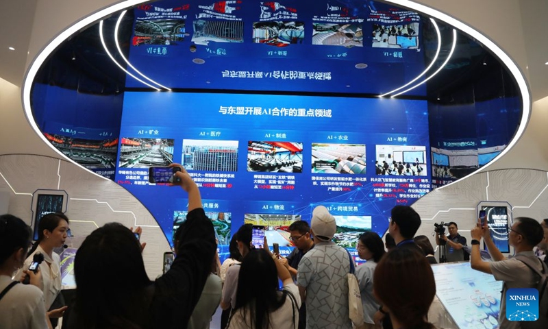 China-ASEAN Countries Artificial Intelligence (AI) Application Cooperation Center is held in Nanning, south China's Guangxi Zhuang Autonomous Region, Oct. 12, 2026..jpeg